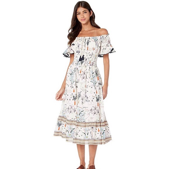 Tory Burch Poetry of Things Midi Dress - Picture 2 of 8